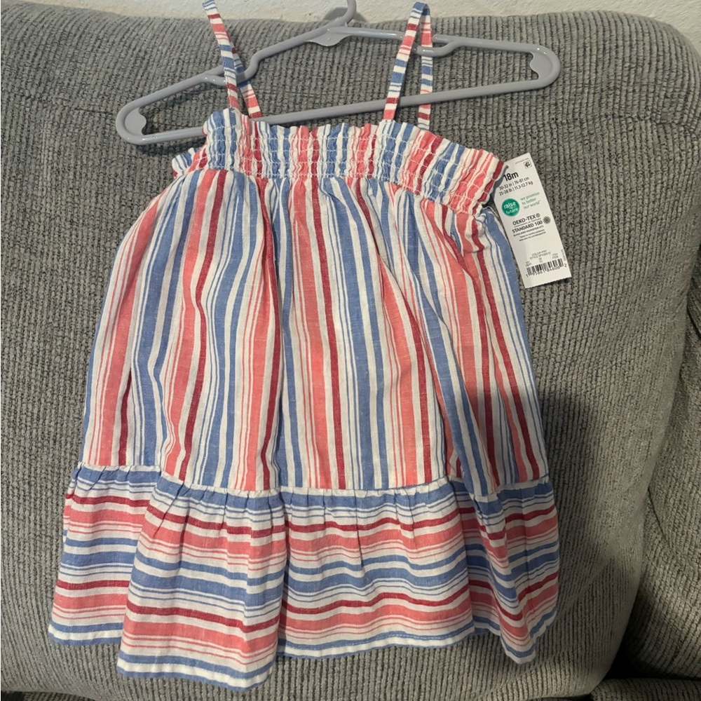 Striped Red and Blue Sundress